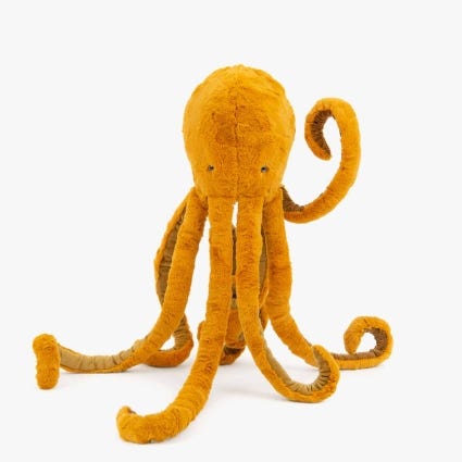 Peluche Grand poulpe Tout autour du monde Moulin Roty