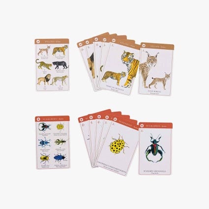 Jeu de 7 familles des espèces