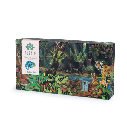 Puzzle Foret tropicale 350 pcs Tout autour du monde Moulin Roty