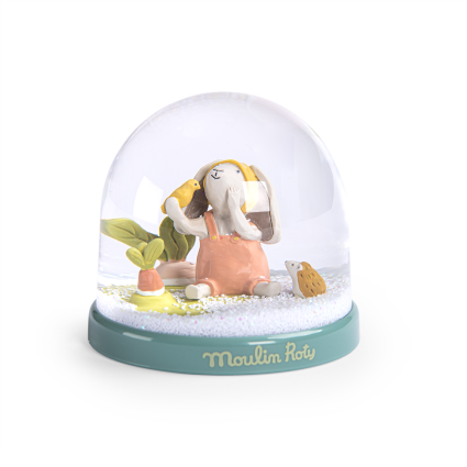 Boule a neige Trois petits lapins Moulin Roty