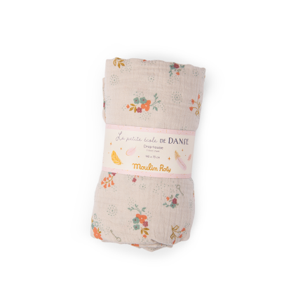 Drap housse fleurs lit bebe 70 x 140 cm La petite ecole de danse