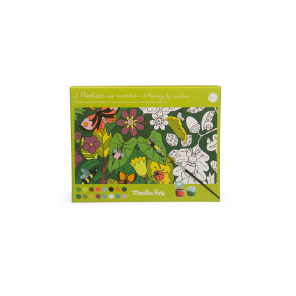 Peintures au numero Le jardinier Le jardin du Moulin