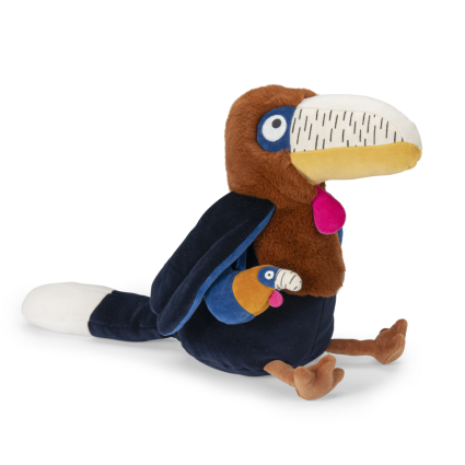 Peluche Grand calao Litchi d'activites La foret Mawa Moulin Roty