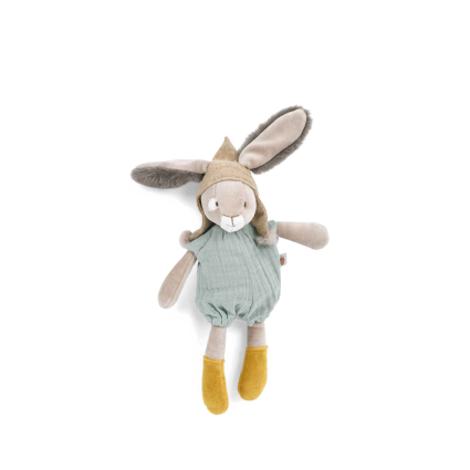 Petite peluche Lapin sauge Trois petits lapins Moulin Roty