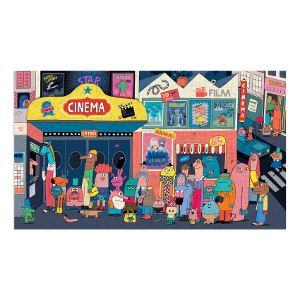 Puzzle Tous au cinoche ! 200 pcs