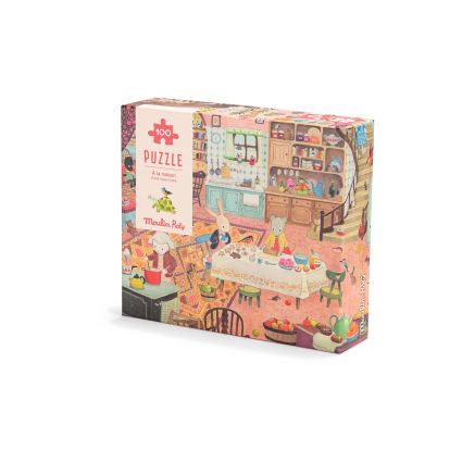 Puzzle d'observation A la maison 100 pcs La Grande Famille Moulin Roty