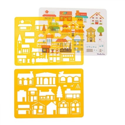 Set de pochoirs à dessin Ville