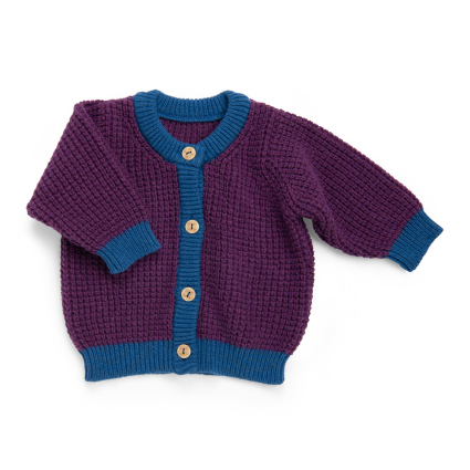 Cardigan violet Moulin Roty