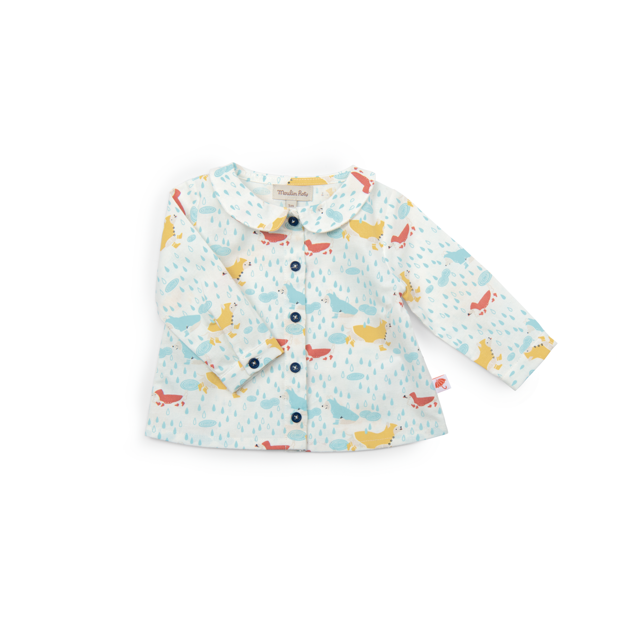 Chemise imprimé chiens pluie - Karina
