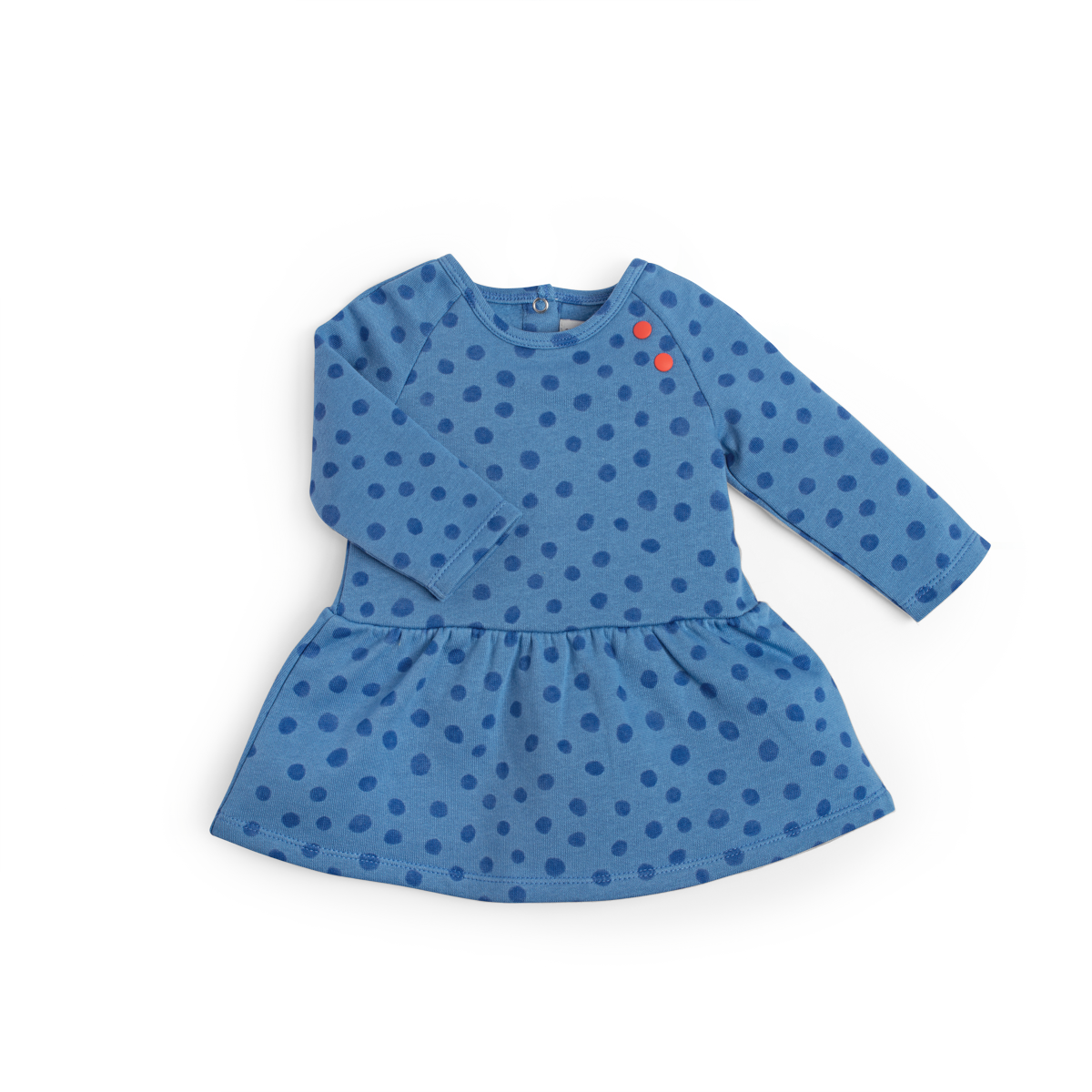 Robe en molleton imprimé pois - Kathie