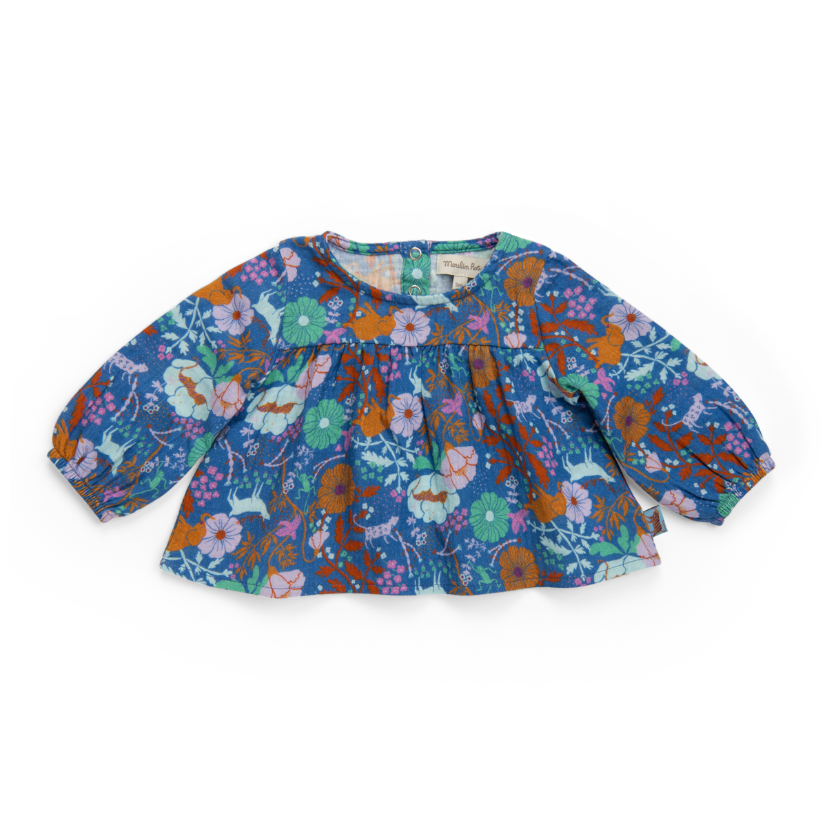 Blouse lange imprimé fleurs - Margot