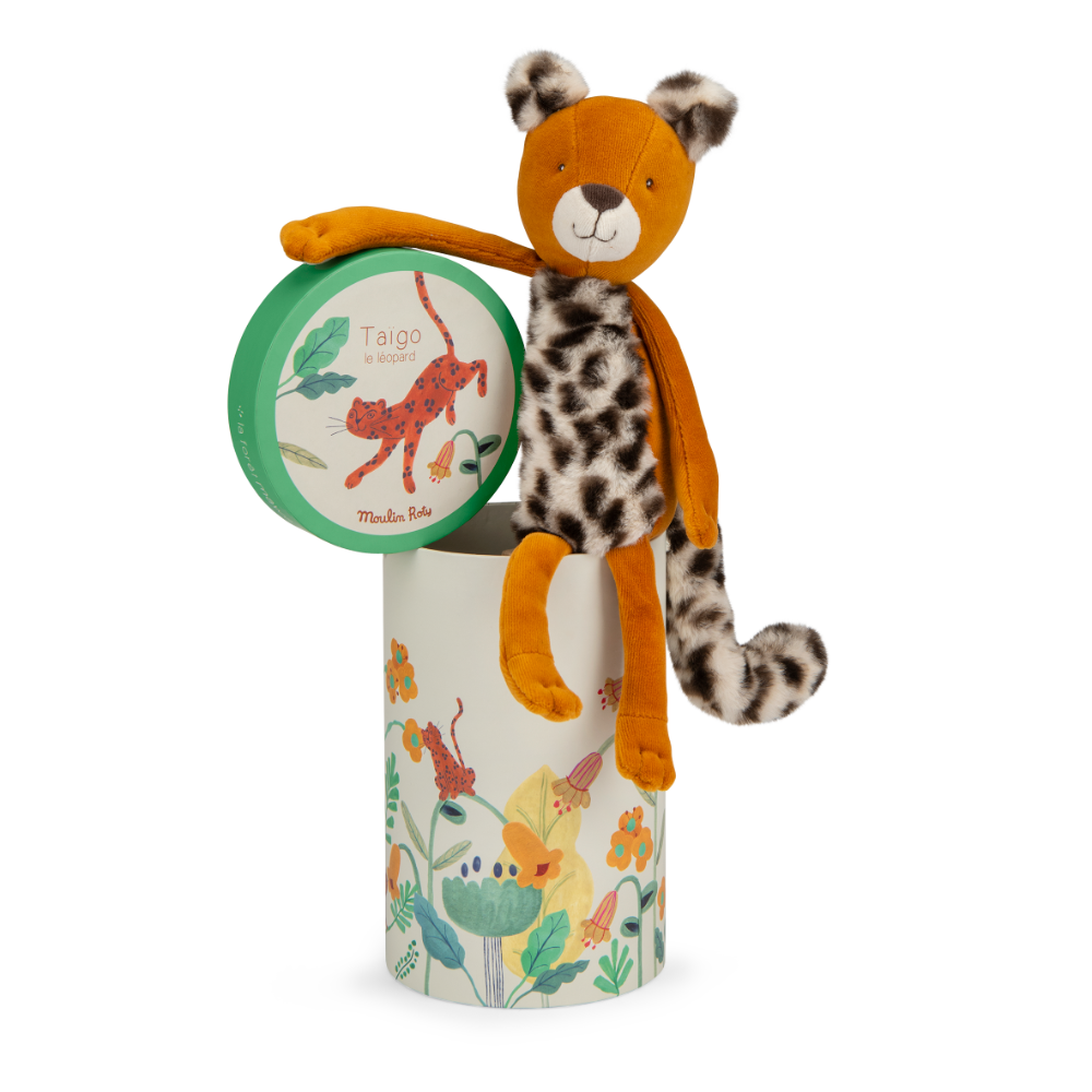 Peluche leopard Taigo La foret Mawa Moulin Roty