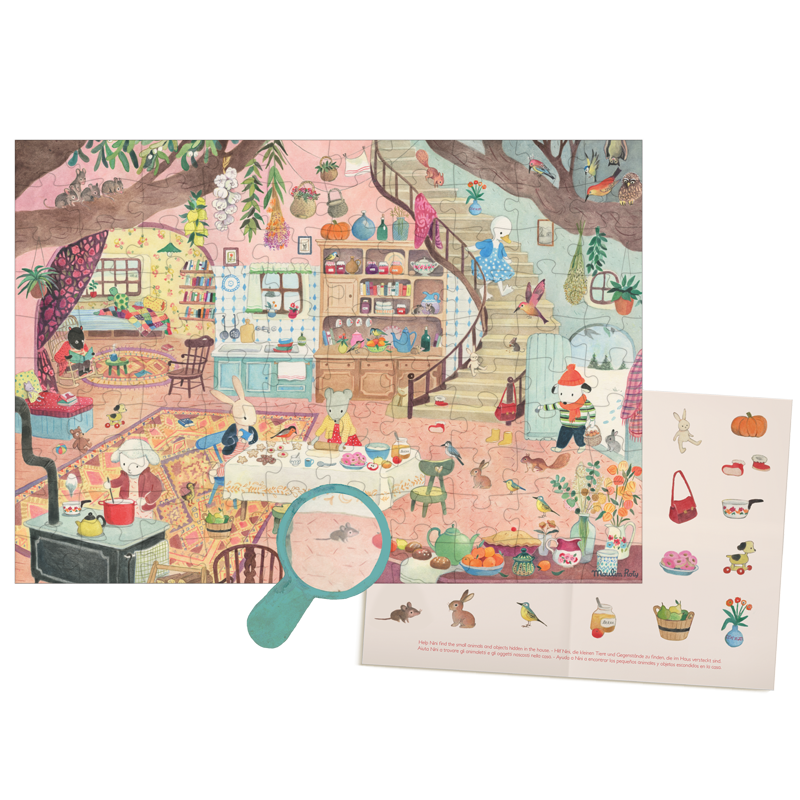 Puzzle d'observation A la maison 100 pièces